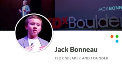 Tedx Speaker and Youth Entrepreneur – Jack Bonneau