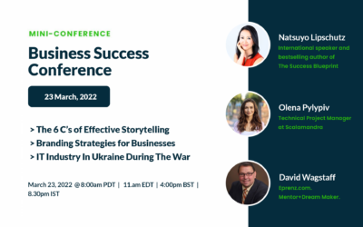 Story Telling, Brand Building and Ukraine IT Industry – Business Success Conference March